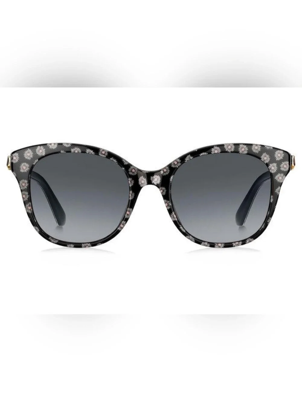 Kate Spade Bianka 52mm Gradient CatEye Sunglasses-Black Pattern/Grey Shaded New